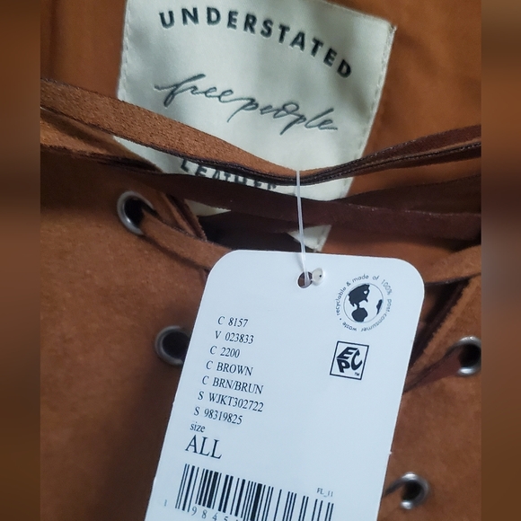 Nwt So Swiftly Suede Poncho Understated Leather - Picture 3 of 5